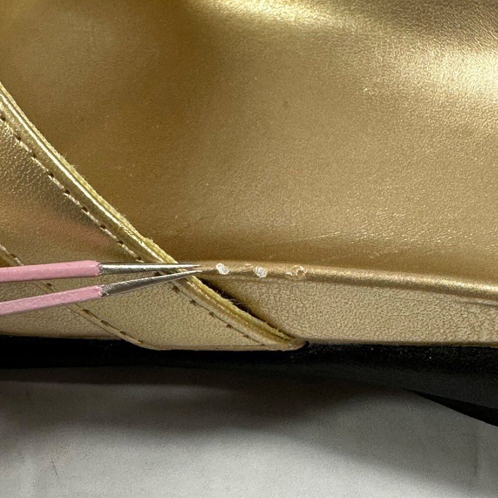 Womens Croft & Barrow Gold Beaded Strappy Slide Sandals  Size 9 M Beach Vacation - Picture 7 of 8